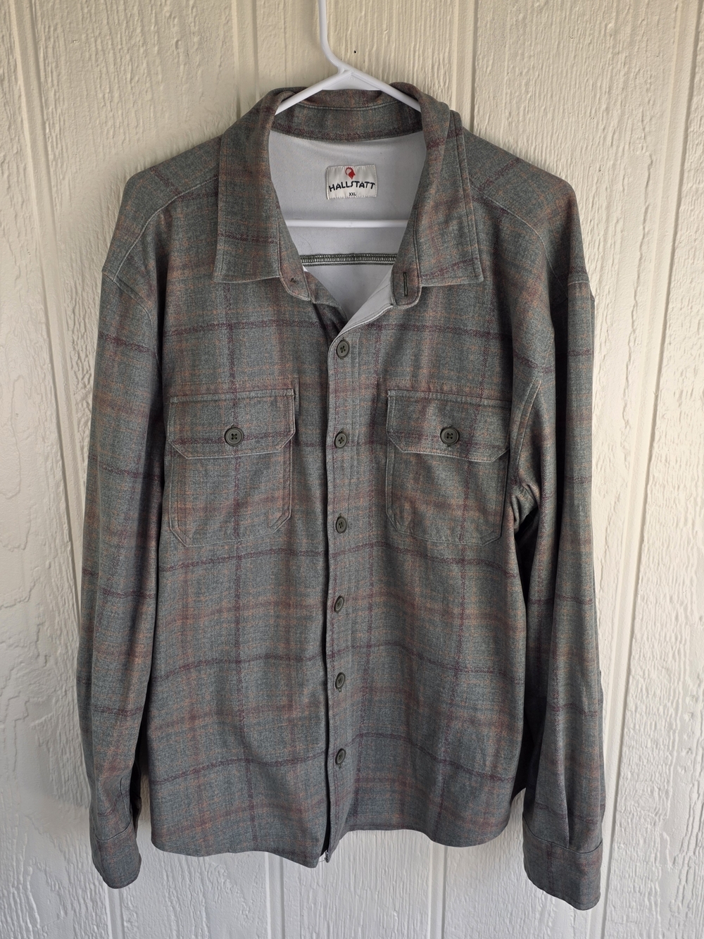 Men's Hallstatt Plaid Button-Down Casual Shirt, Size XXL